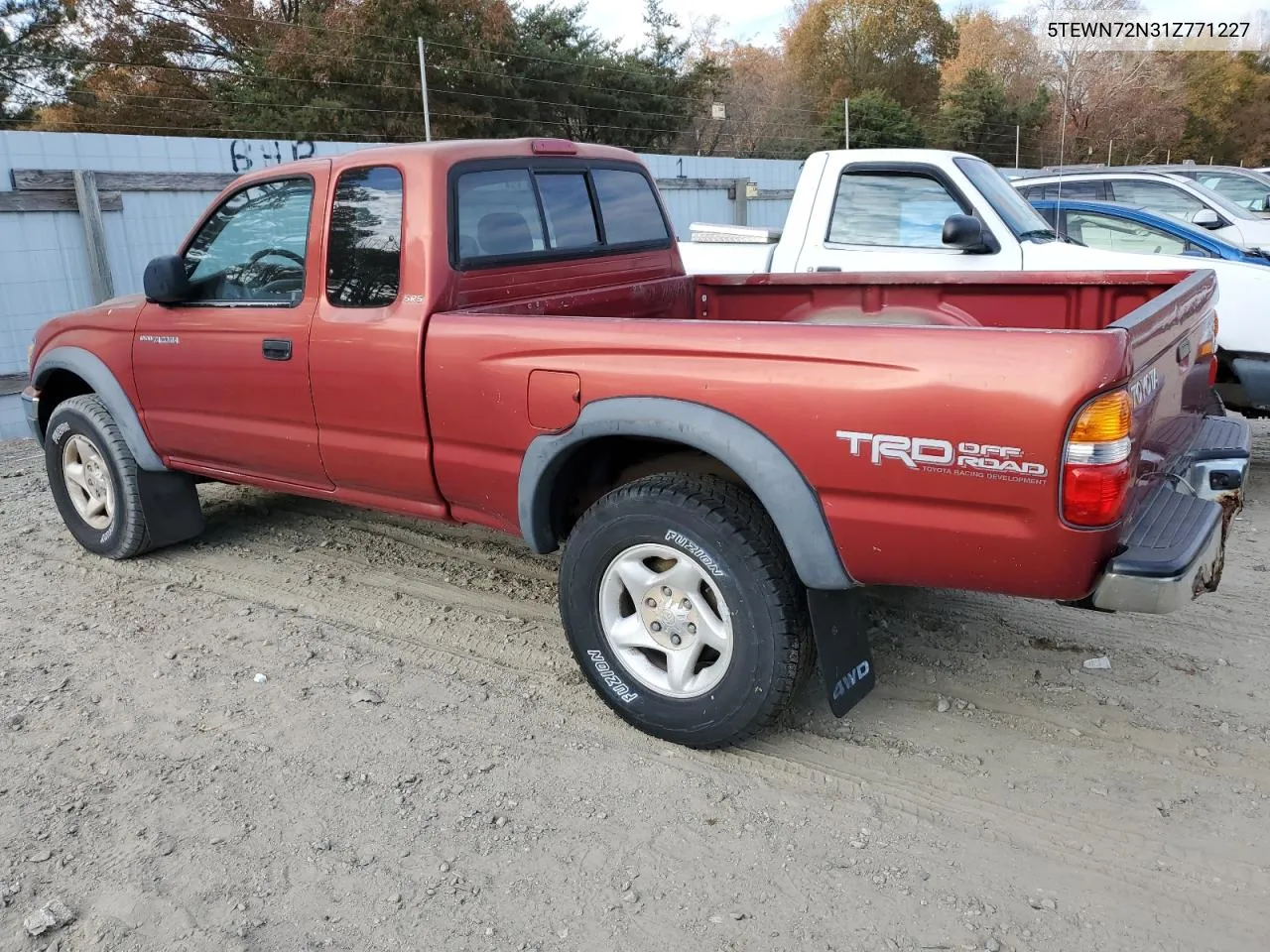 2001 Toyota Tacoma Xtracab VIN: 5TEWN72N31Z771227 Lot: 79753634