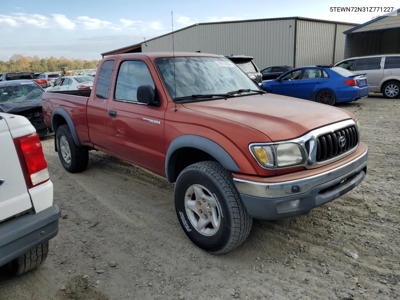 2001 Toyota Tacoma Xtracab VIN: 5TEWN72N31Z771227 Lot: 79753634