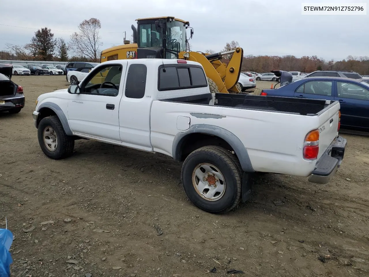 2001 Toyota Tacoma Xtracab VIN: 5TEWM72N91Z752796 Lot: 80347774