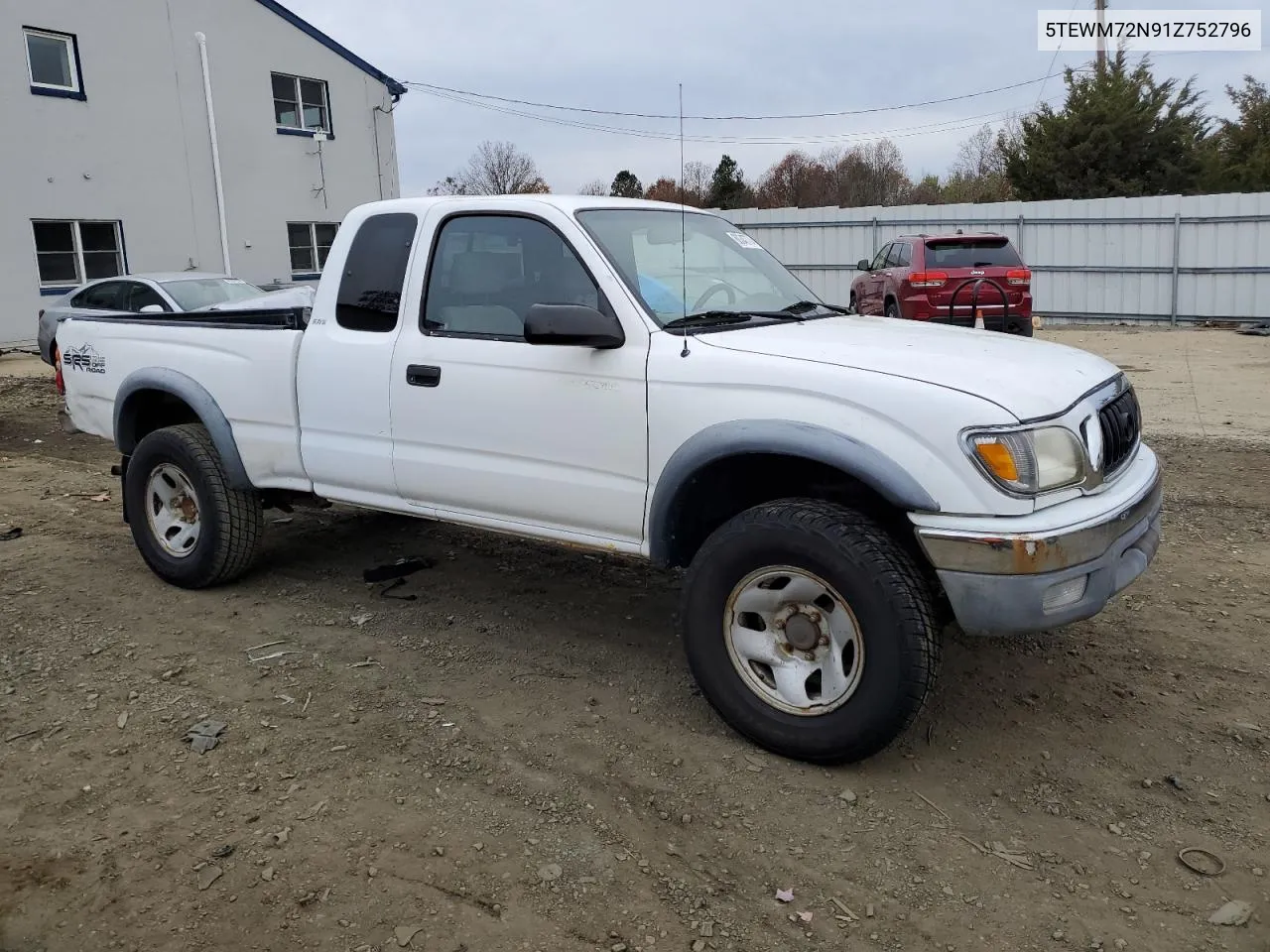 2001 Toyota Tacoma Xtracab VIN: 5TEWM72N91Z752796 Lot: 80347774