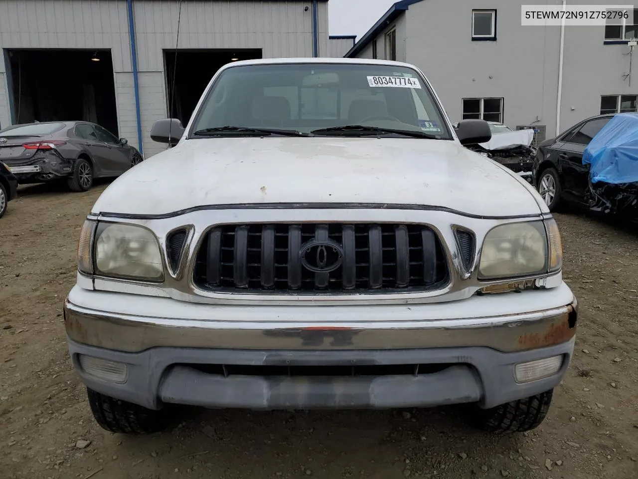 2001 Toyota Tacoma Xtracab VIN: 5TEWM72N91Z752796 Lot: 80347774