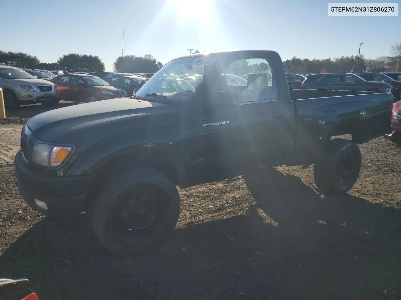 2001 Toyota Tacoma VIN: 5TEPM62N31Z806270 Lot: 80530444