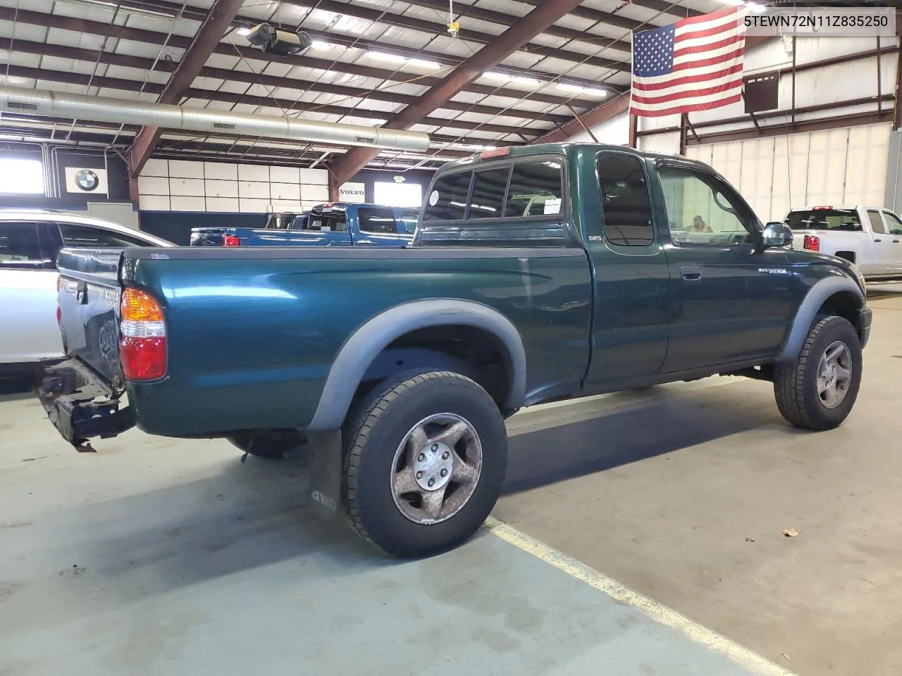 2001 Toyota Tacoma Xtracab VIN: 5TEWN72N11Z835250 Lot: 80610624