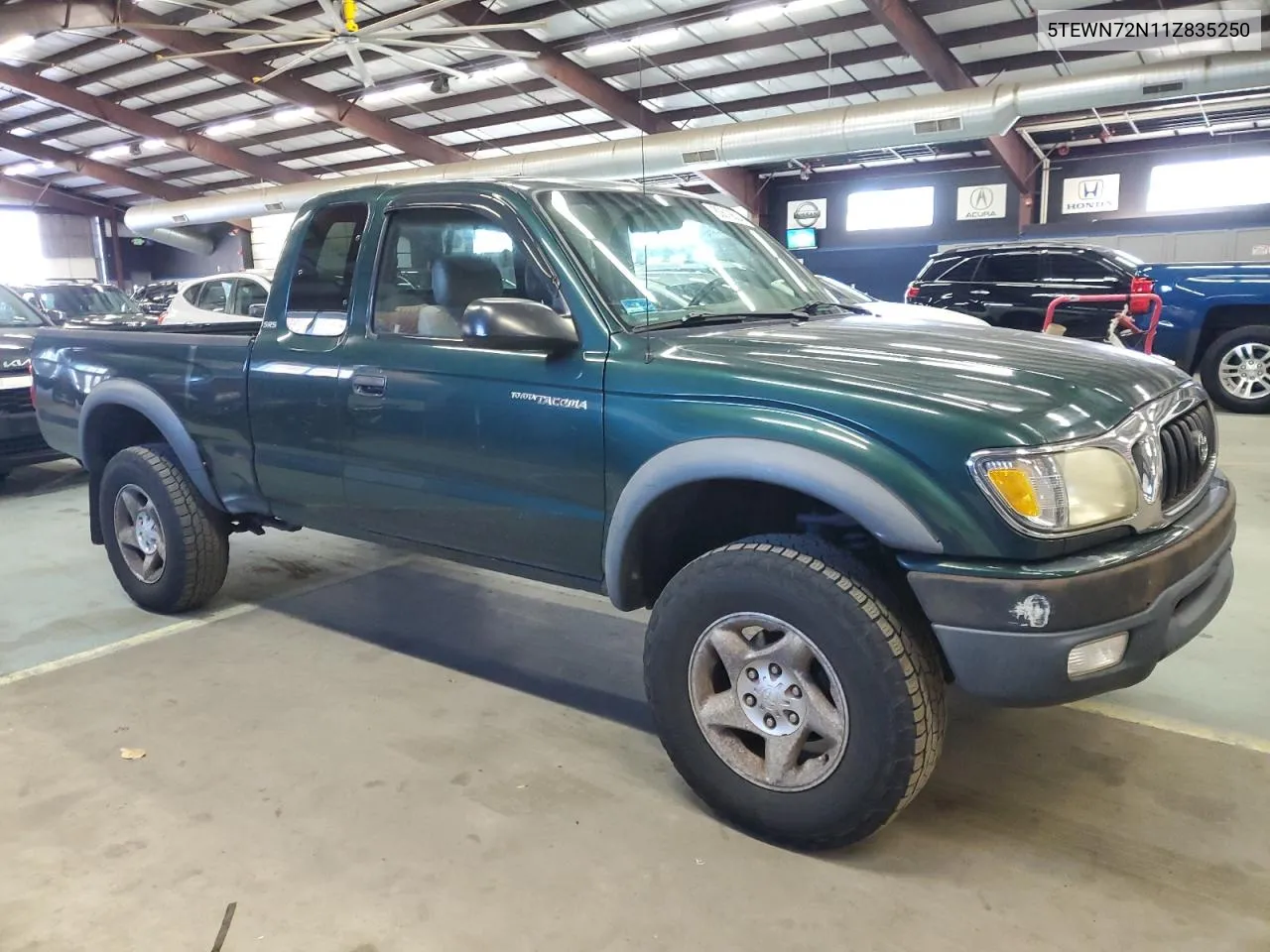 2001 Toyota Tacoma Xtracab VIN: 5TEWN72N11Z835250 Lot: 80610624