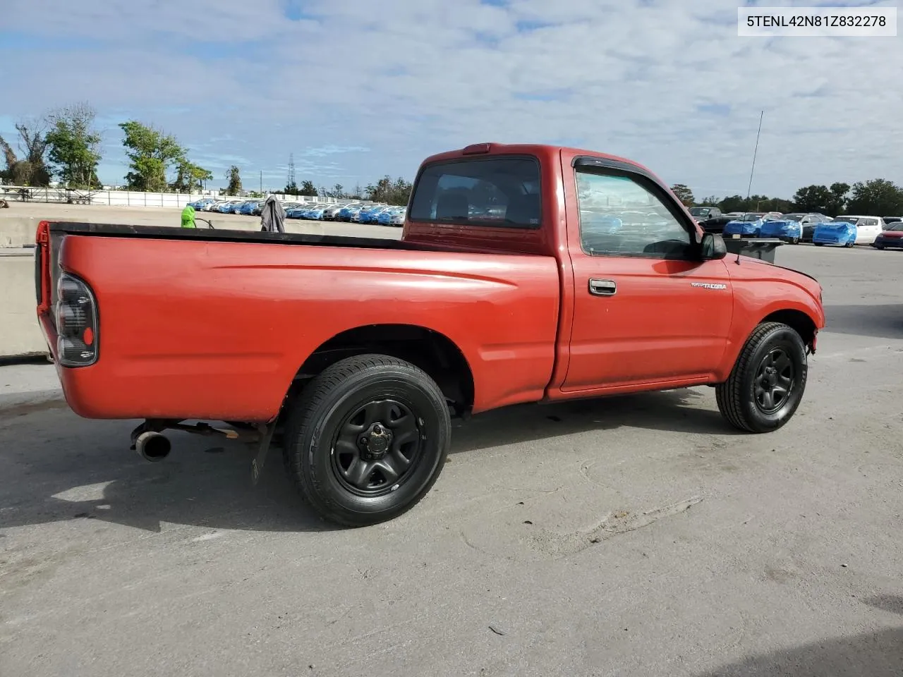 2001 Toyota Tacoma VIN: 5TENL42N81Z832278 Lot: 81023954