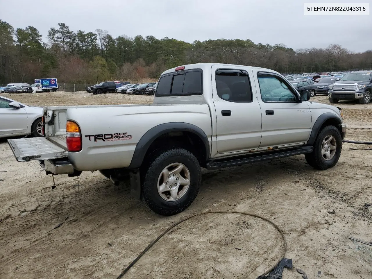 2002 Toyota Tacoma Double Cab VIN: 5TEHN72N82Z043316 Lot: 47756634