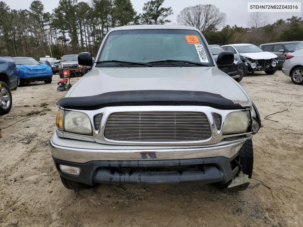 2002 Toyota Tacoma Double Cab VIN: 5TEHN72N82Z043316 Lot: 47756634