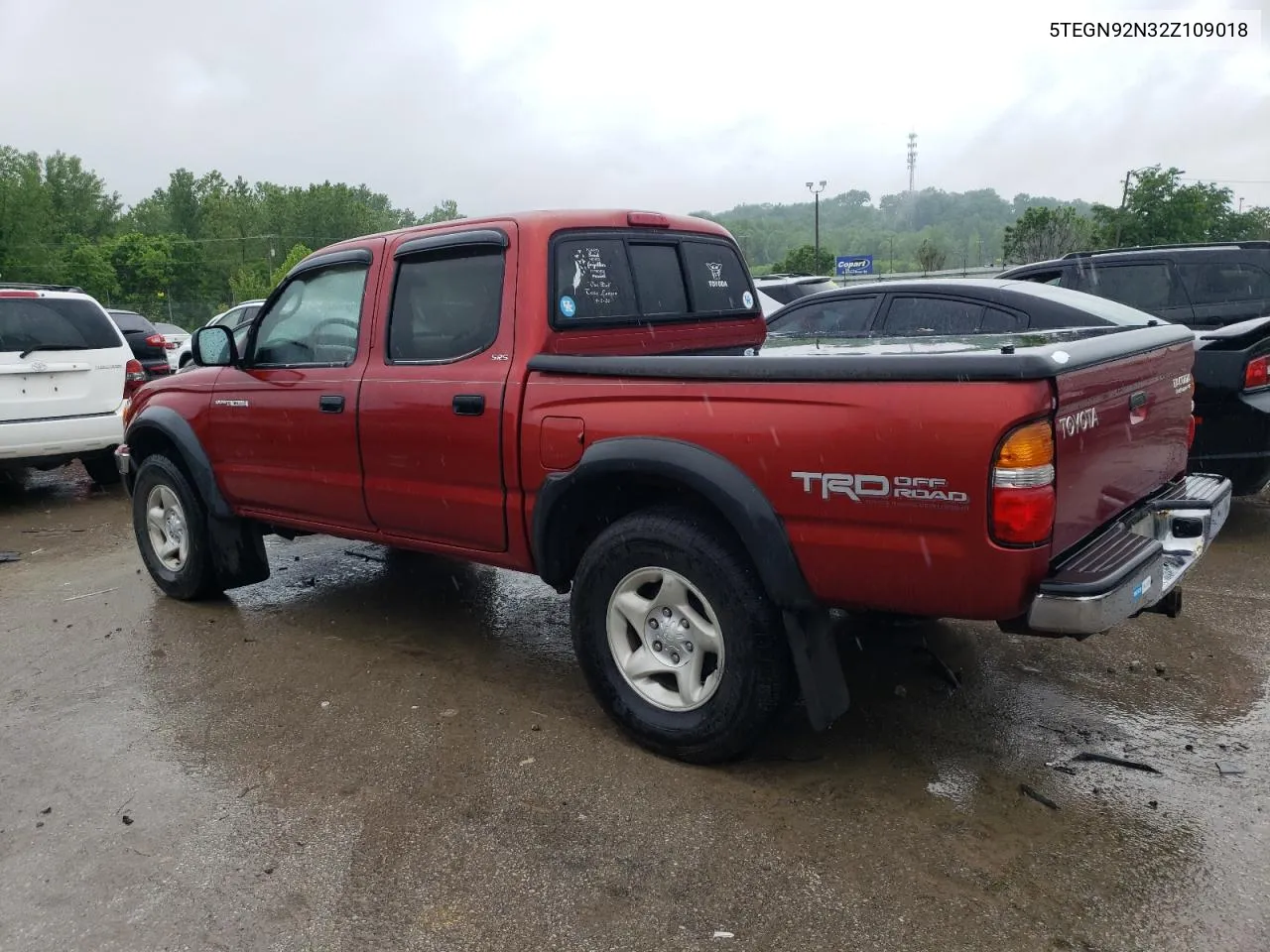 2002 Toyota Tacoma Double Cab Prerunner VIN: 5TEGN92N32Z109018 Lot: 53875444