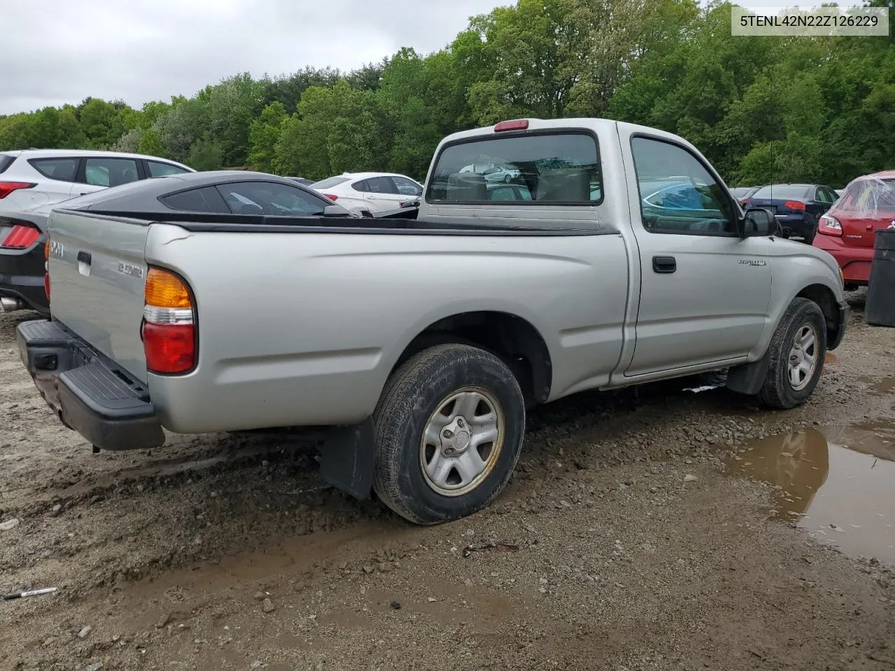 2002 Toyota Tacoma VIN: 5TENL42N22Z126229 Lot: 55172604