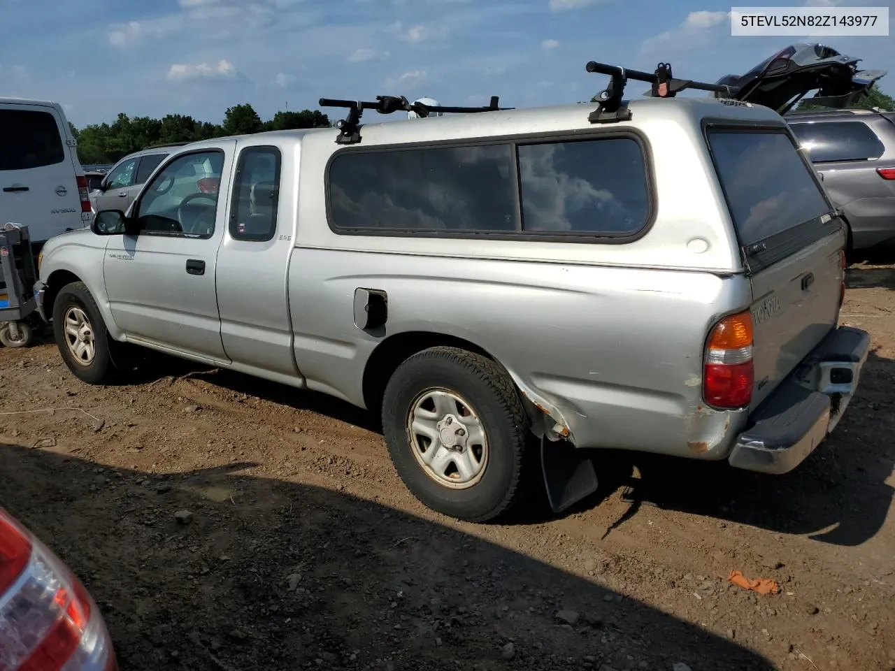 2002 Toyota Tacoma Xtracab VIN: 5TEVL52N82Z143977 Lot: 59671484