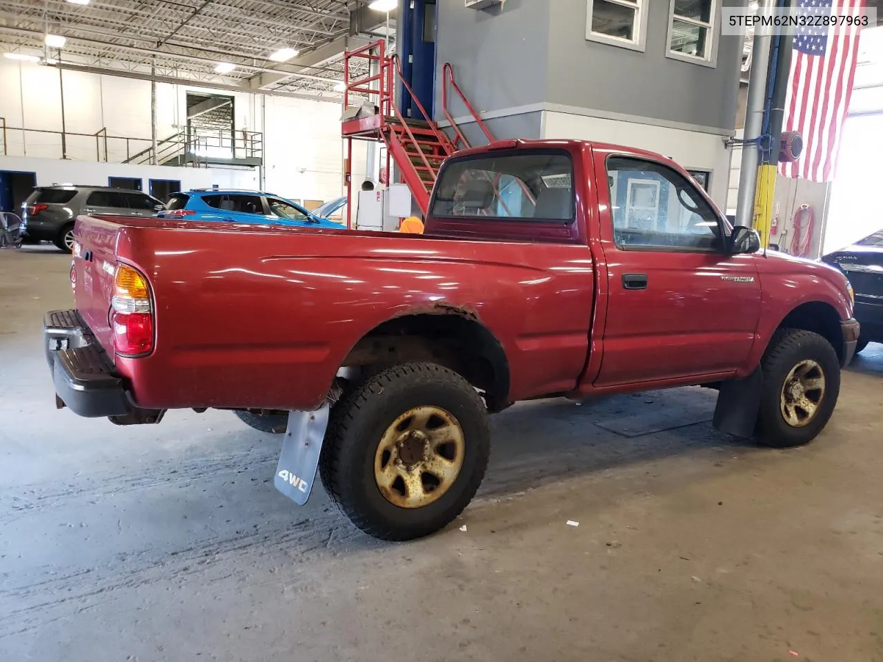 2002 Toyota Tacoma VIN: 5TEPM62N32Z897963 Lot: 60939754