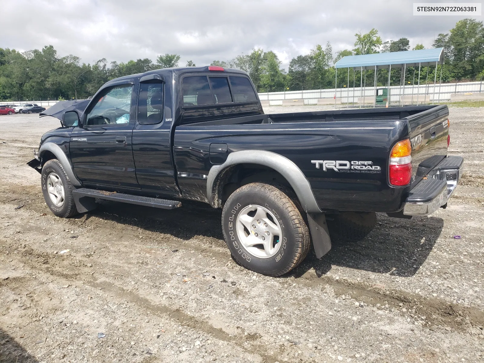 2002 Toyota Tacoma Xtracab Prerunner VIN: 5TESN92N72Z063381 Lot: 61118804