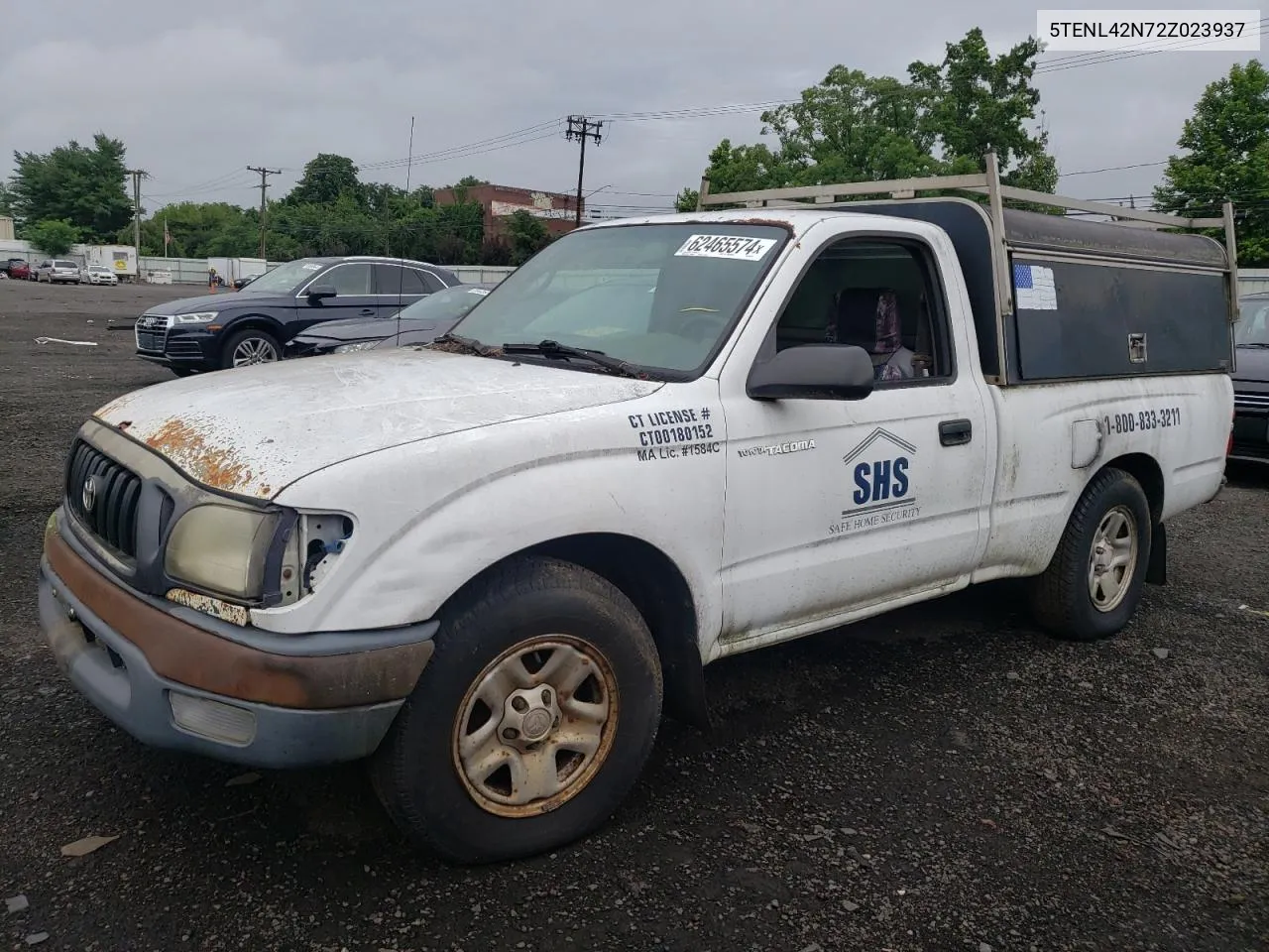 2002 Toyota Tacoma VIN: 5TENL42N72Z023937 Lot: 62465574