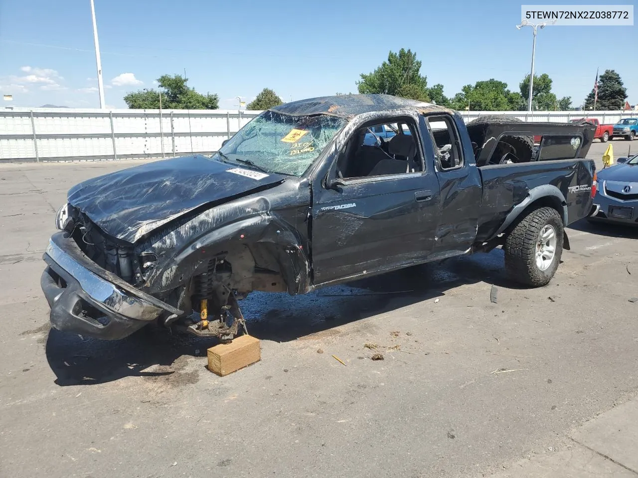 2002 Toyota Tacoma Xtracab VIN: 5TEWN72NX2Z038772 Lot: 62492024