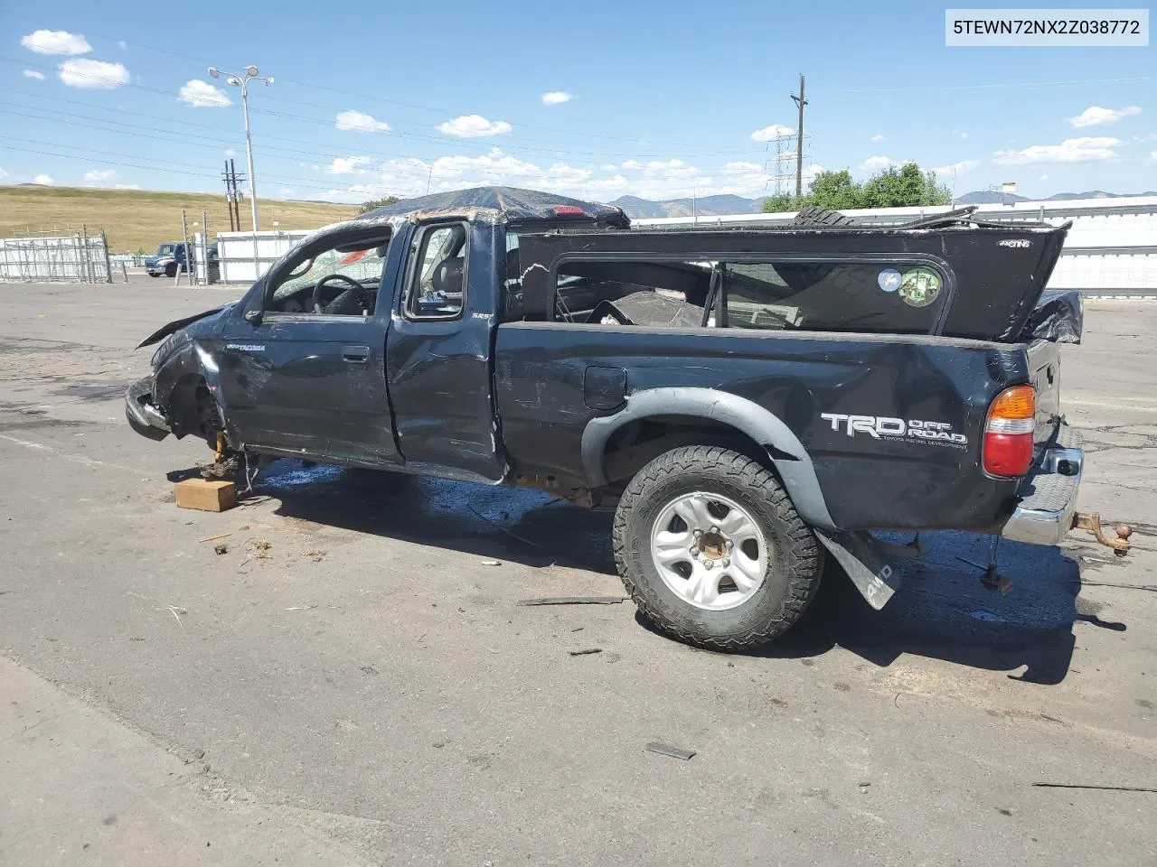 2002 Toyota Tacoma Xtracab VIN: 5TEWN72NX2Z038772 Lot: 62492024