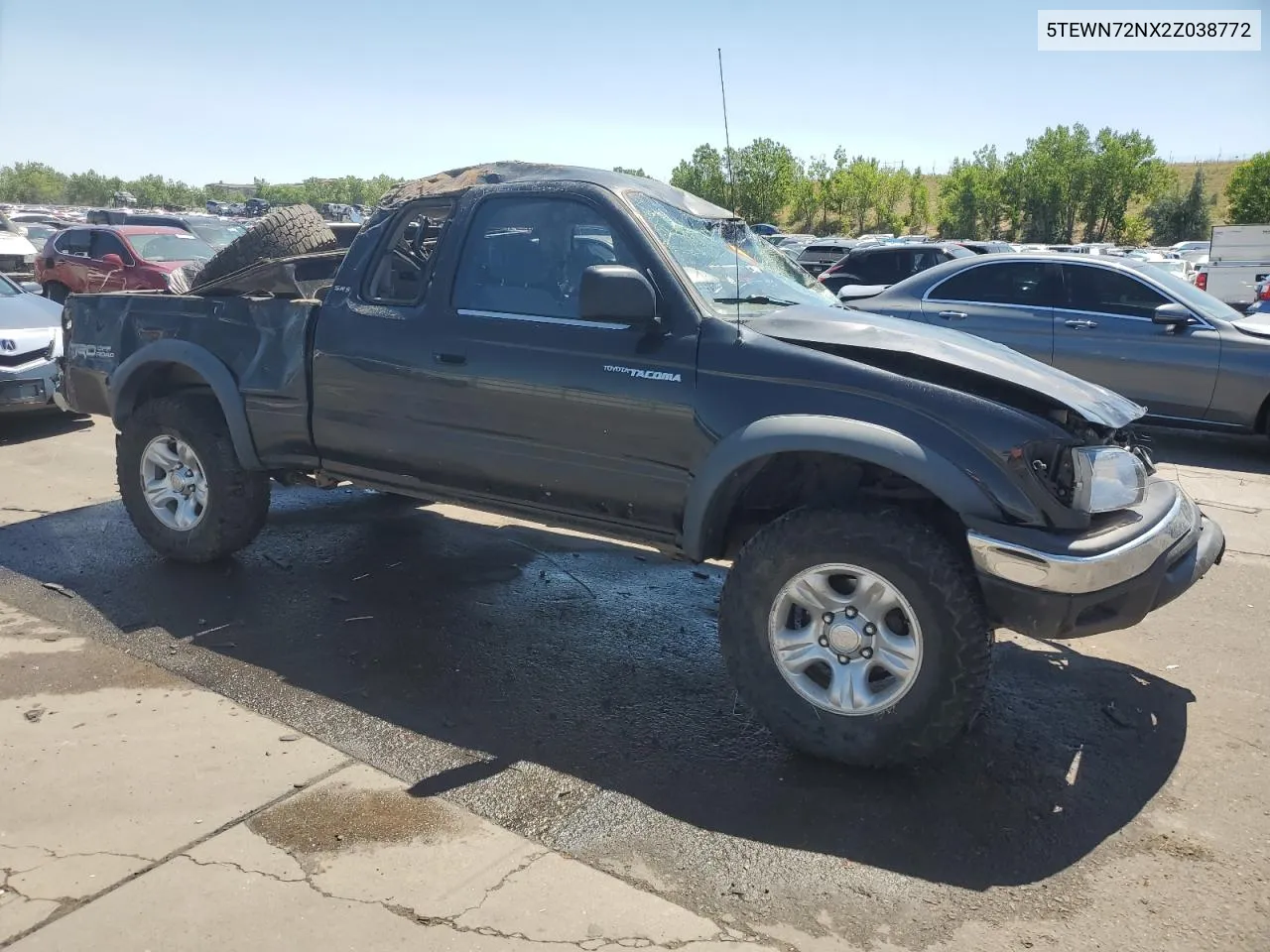 2002 Toyota Tacoma Xtracab VIN: 5TEWN72NX2Z038772 Lot: 62492024