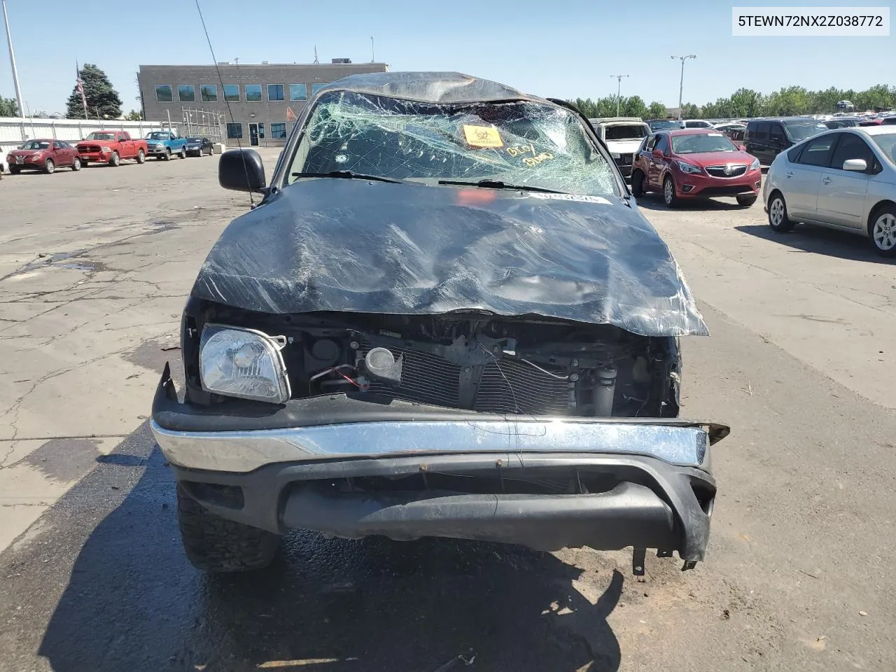 2002 Toyota Tacoma Xtracab VIN: 5TEWN72NX2Z038772 Lot: 62492024