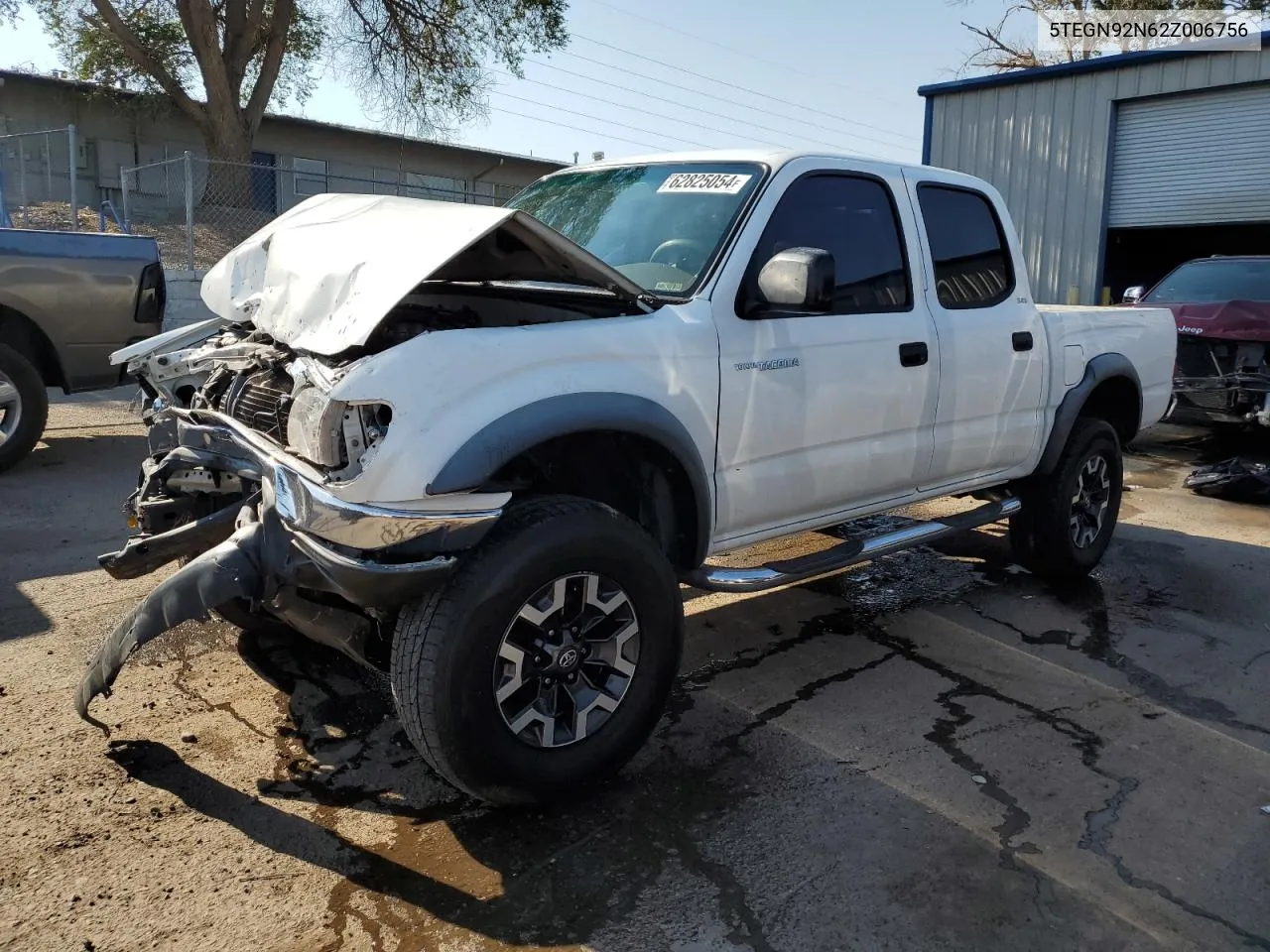 2002 Toyota Tacoma Double Cab Prerunner VIN: 5TEGN92N62Z006756 Lot: 62825054