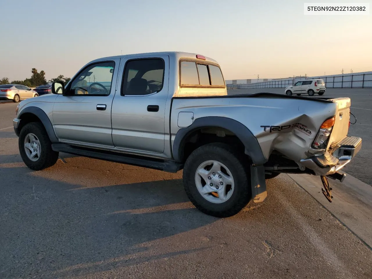 2002 Toyota Tacoma Double Cab Prerunner VIN: 5TEGN92N22Z120382 Lot: 62900314