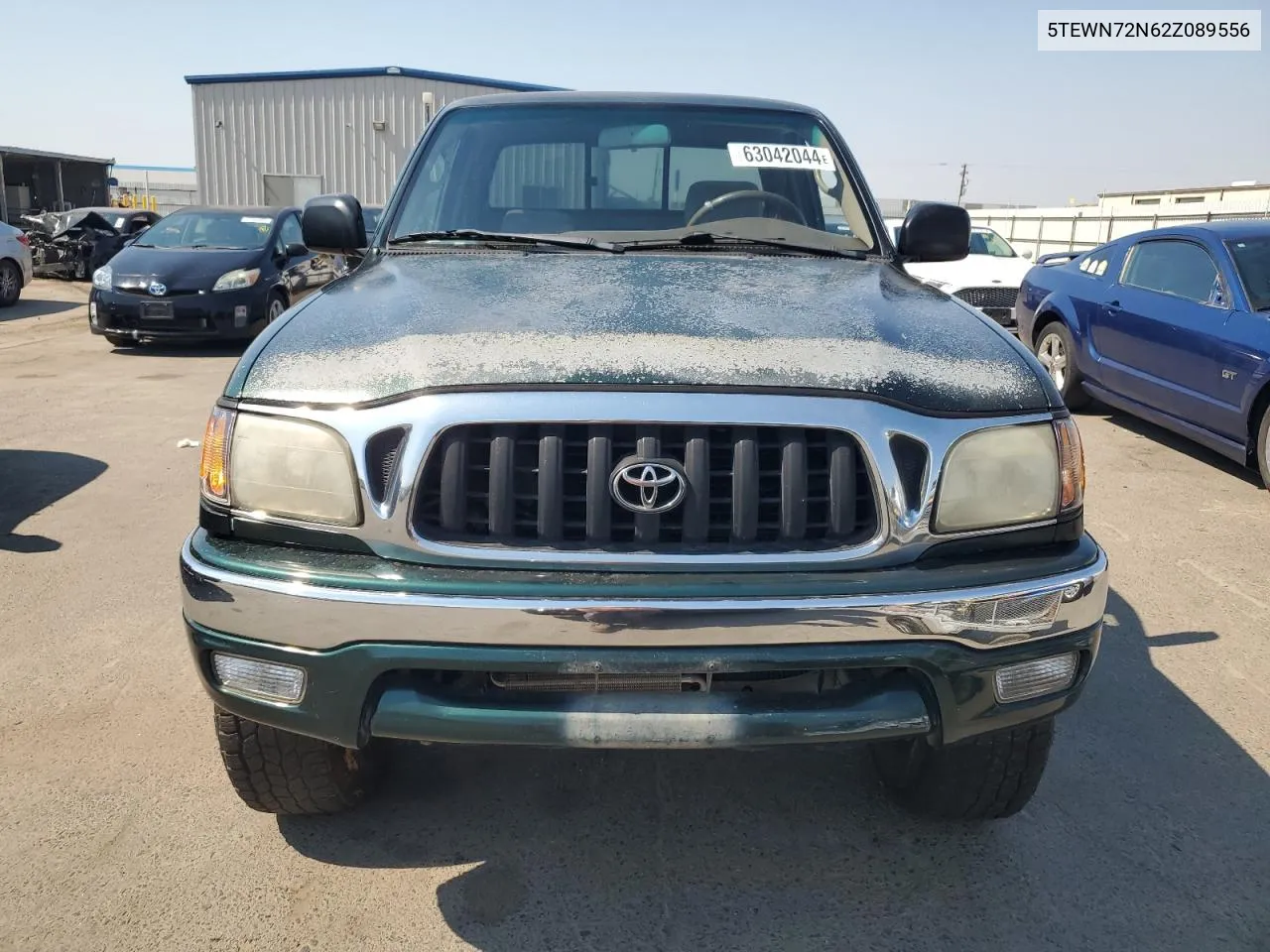 2002 Toyota Tacoma Xtracab VIN: 5TEWN72N62Z089556 Lot: 63042044