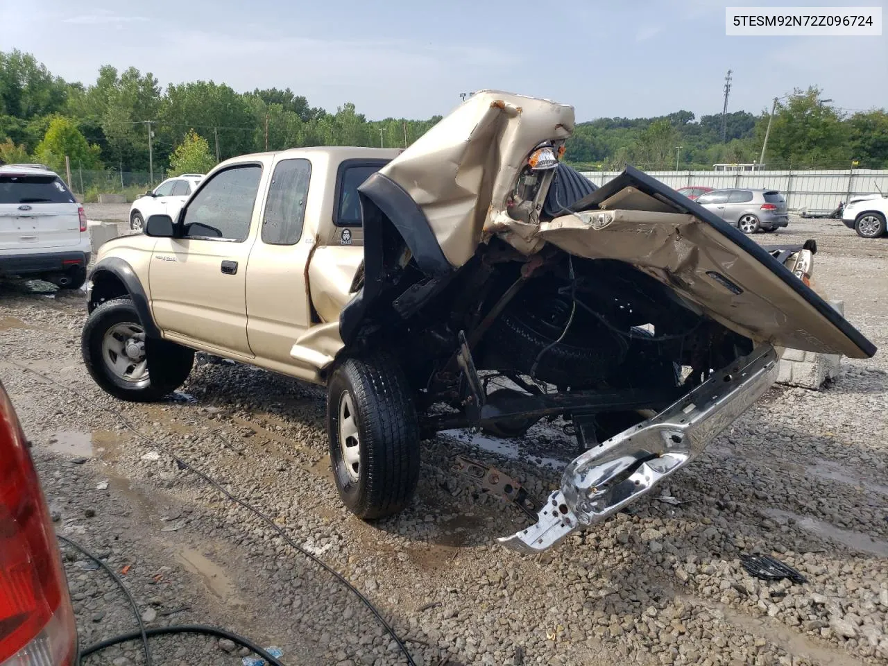 2002 Toyota Tacoma Xtracab Prerunner VIN: 5TESM92N72Z096724 Lot: 65138404