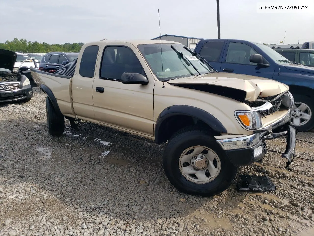 2002 Toyota Tacoma Xtracab Prerunner VIN: 5TESM92N72Z096724 Lot: 65138404