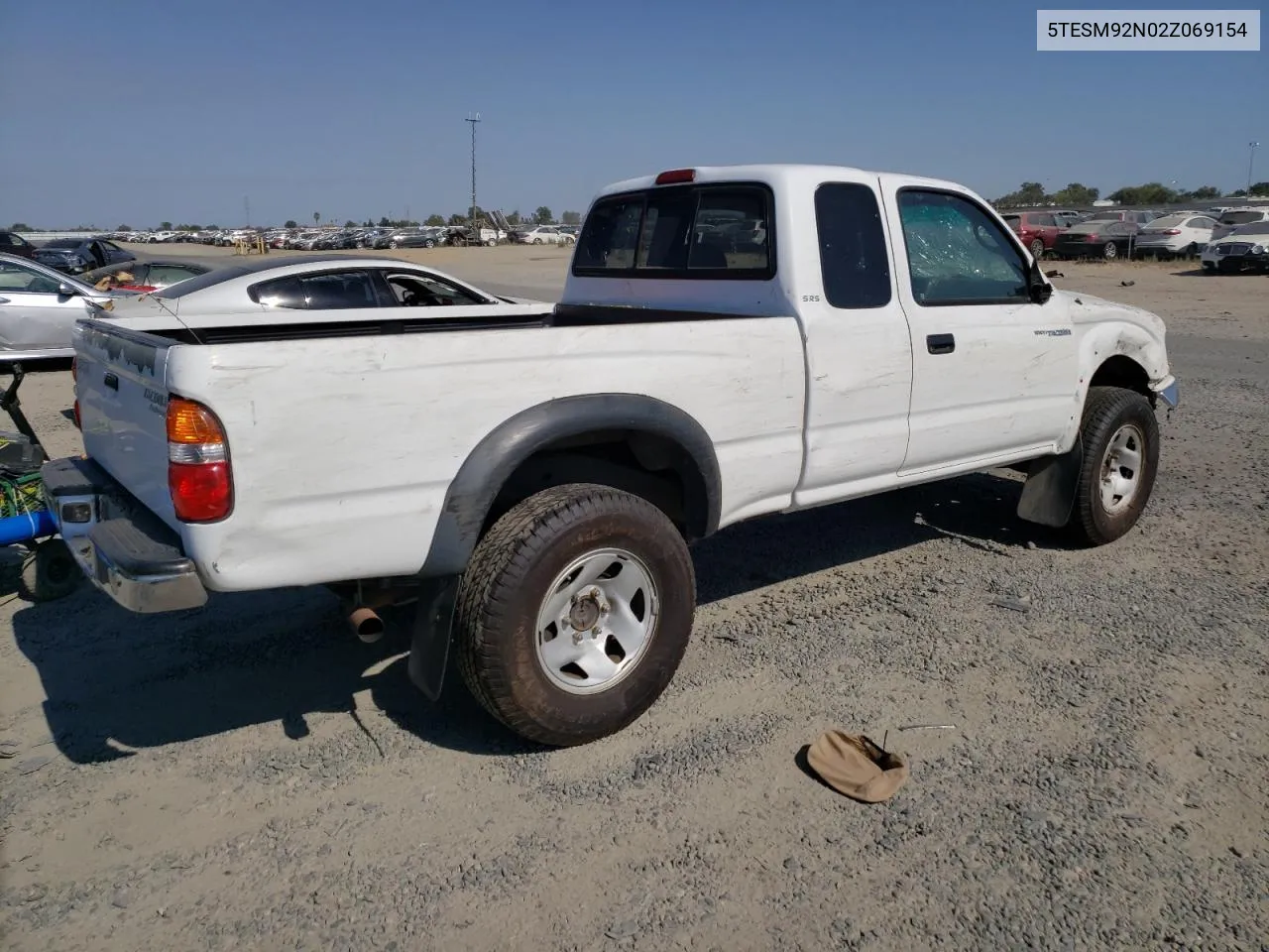 2002 Toyota Tacoma Xtracab Prerunner VIN: 5TESM92N02Z069154 Lot: 65377244