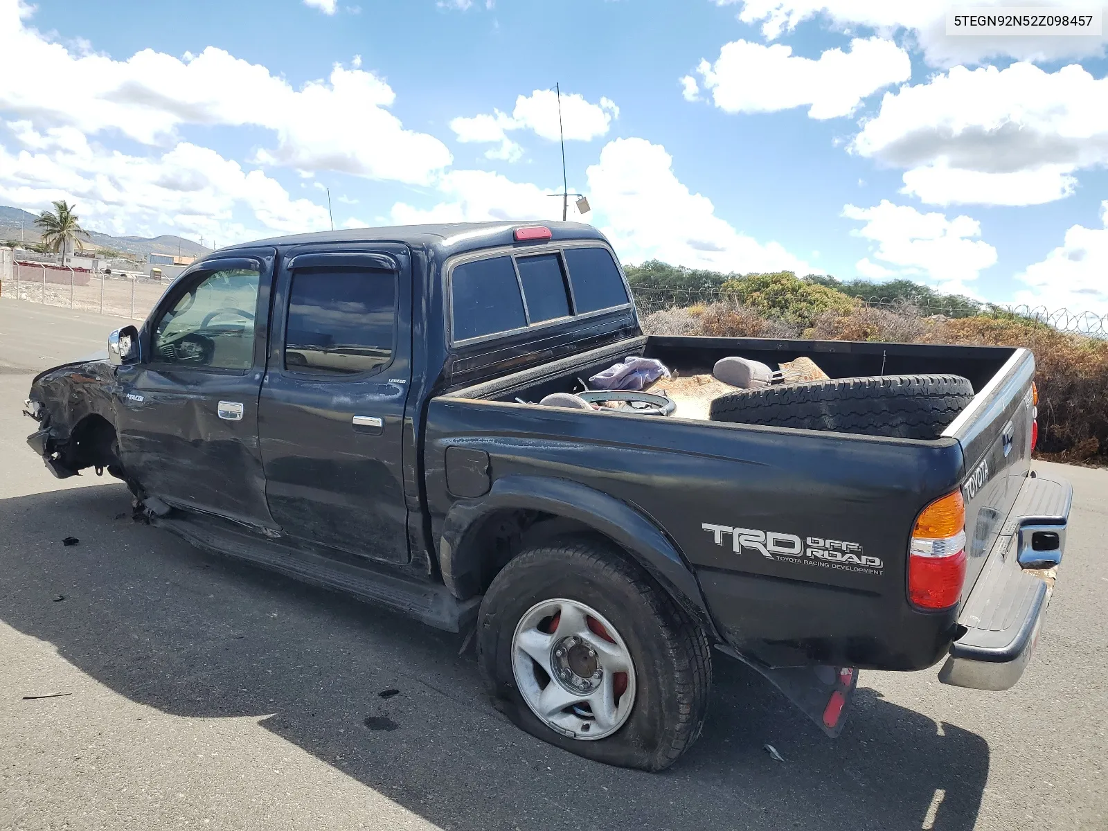 2002 Toyota Tacoma Double Cab Prerunner VIN: 5TEGN92N52Z098457 Lot: 65687904