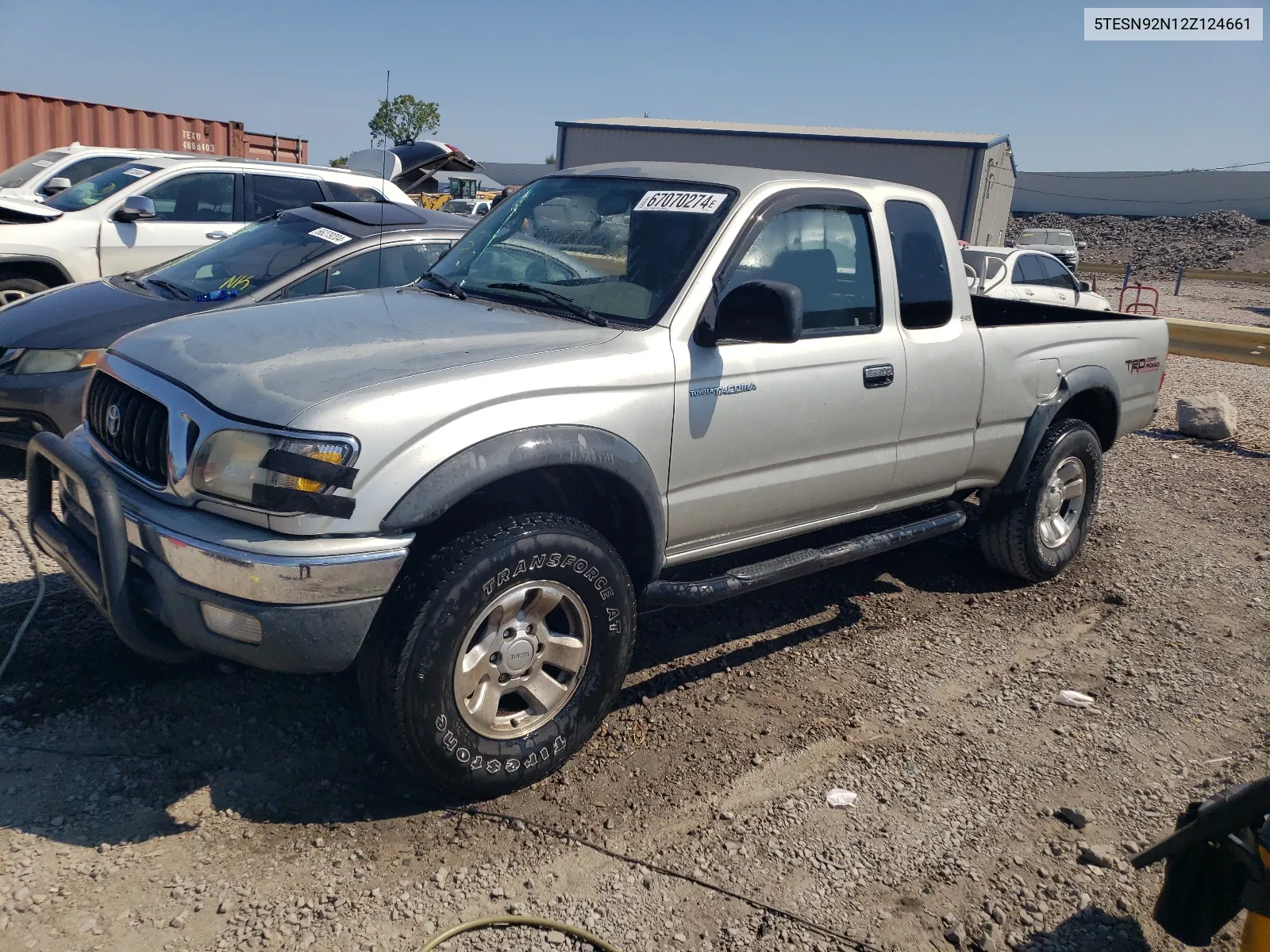 2002 Toyota Tacoma Xtracab Prerunner VIN: 5TESN92N12Z124661 Lot: 67070274