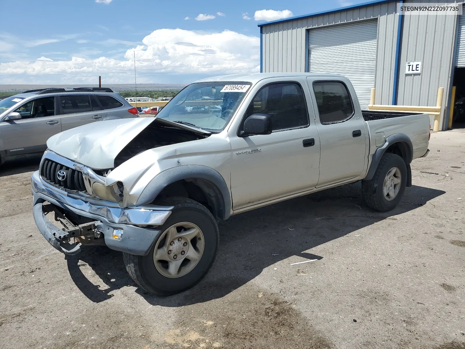 2002 Toyota Tacoma Double Cab Prerunner VIN: 5TEGN92N22Z097735 Lot: 67089454