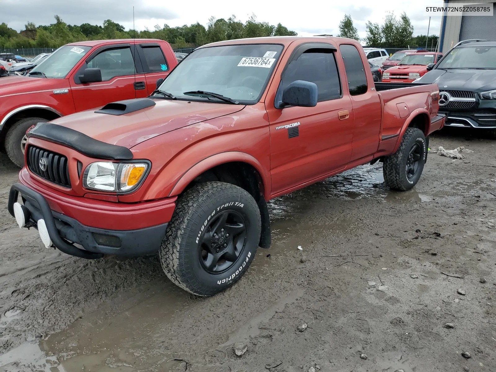 2002 Toyota Tacoma Xtracab VIN: 5TEWM72N52Z058785 Lot: 67536764