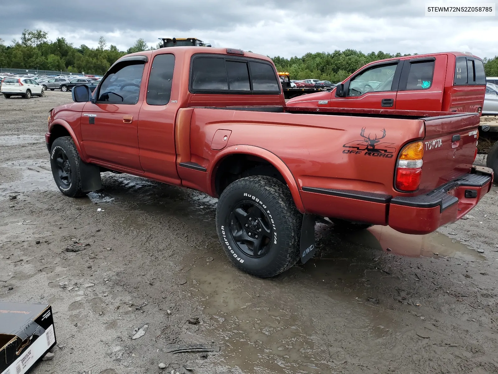 2002 Toyota Tacoma Xtracab VIN: 5TEWM72N52Z058785 Lot: 67536764