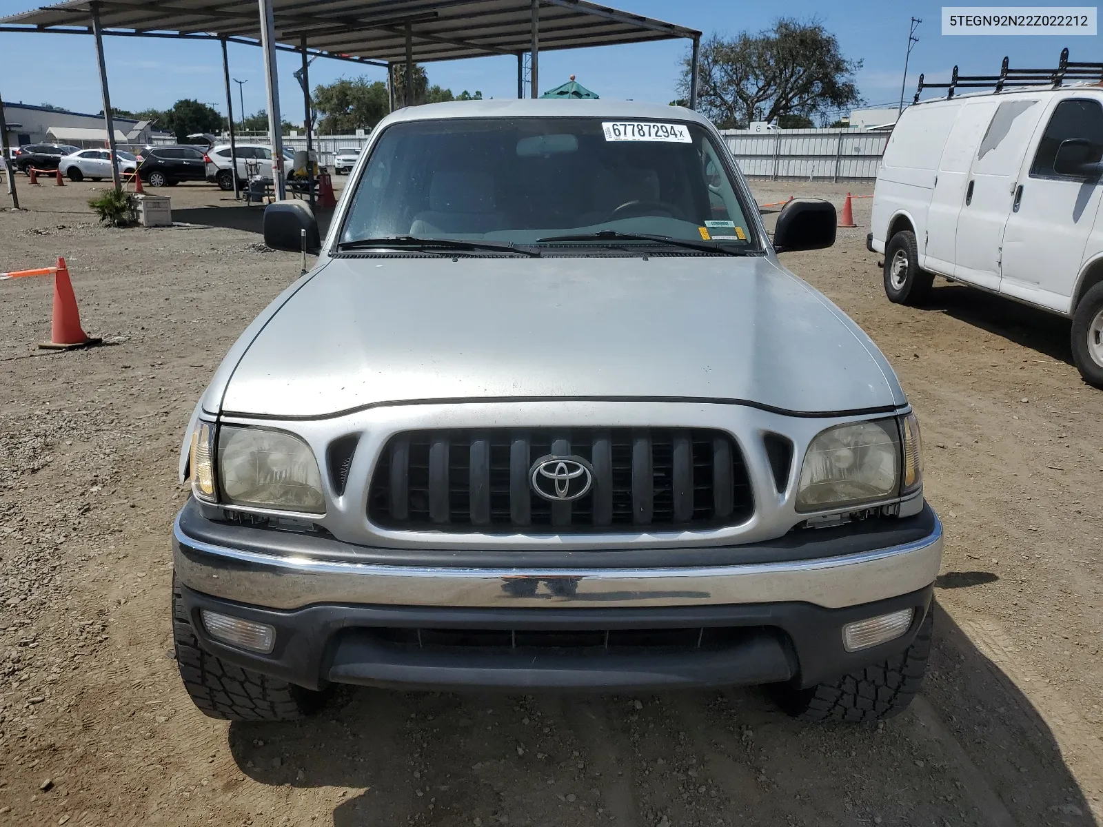 2002 Toyota Tacoma Double Cab Prerunner VIN: 5TEGN92N22Z022212 Lot: 67787294