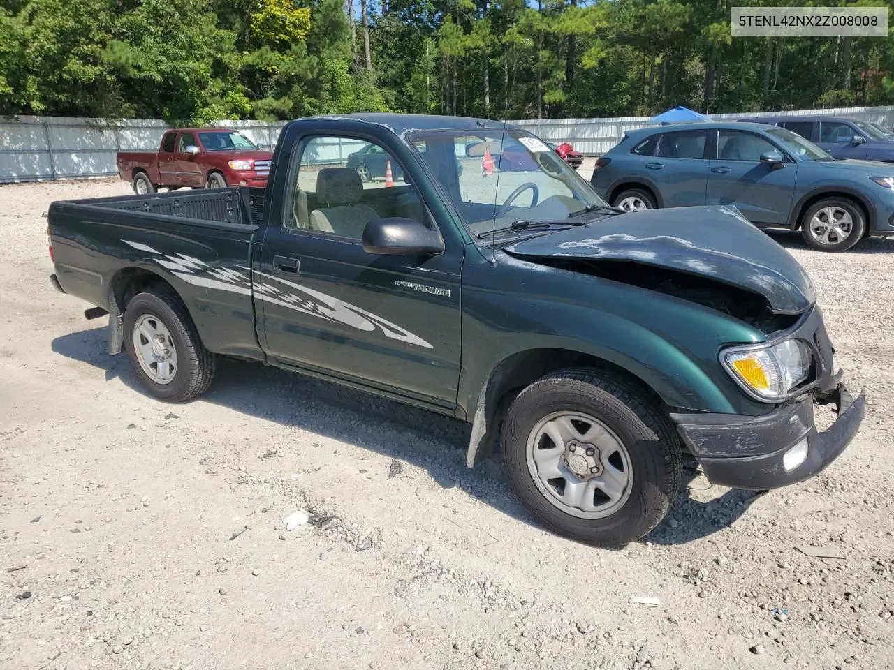 2002 Toyota Tacoma VIN: 5TENL42NX2Z008008 Lot: 67907834