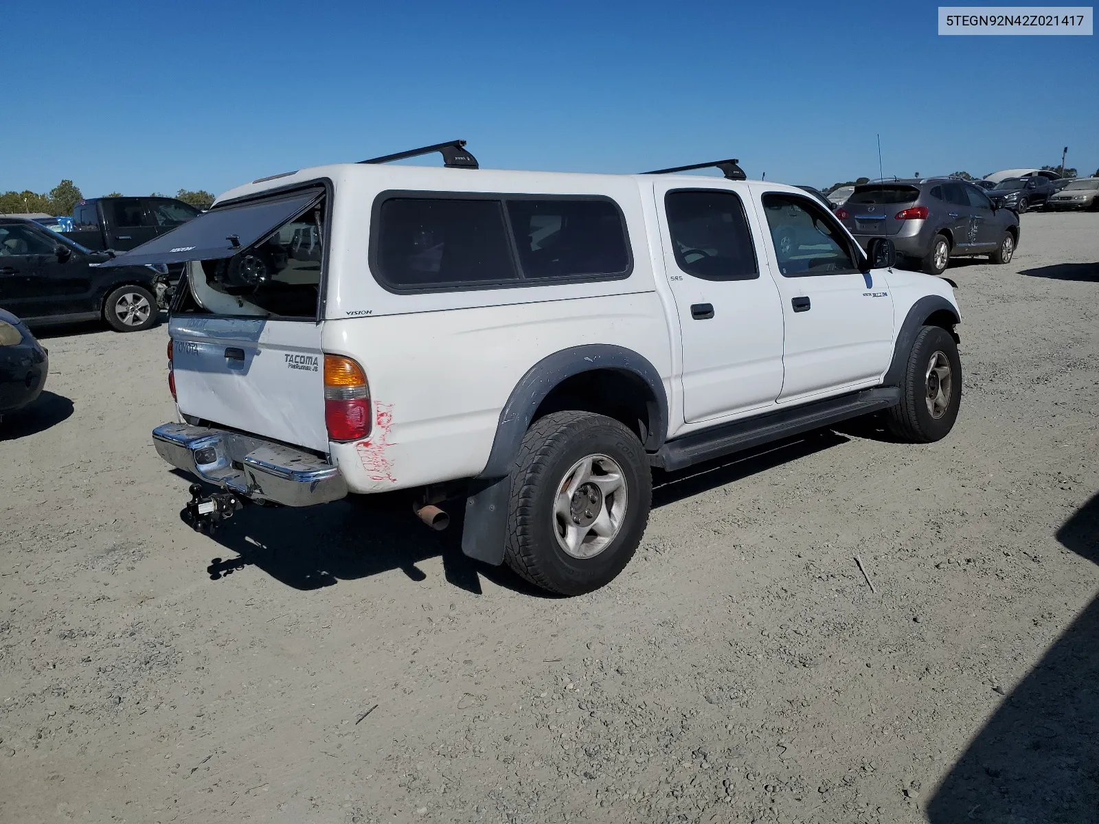 2002 Toyota Tacoma Double Cab Prerunner VIN: 5TEGN92N42Z021417 Lot: 68036034