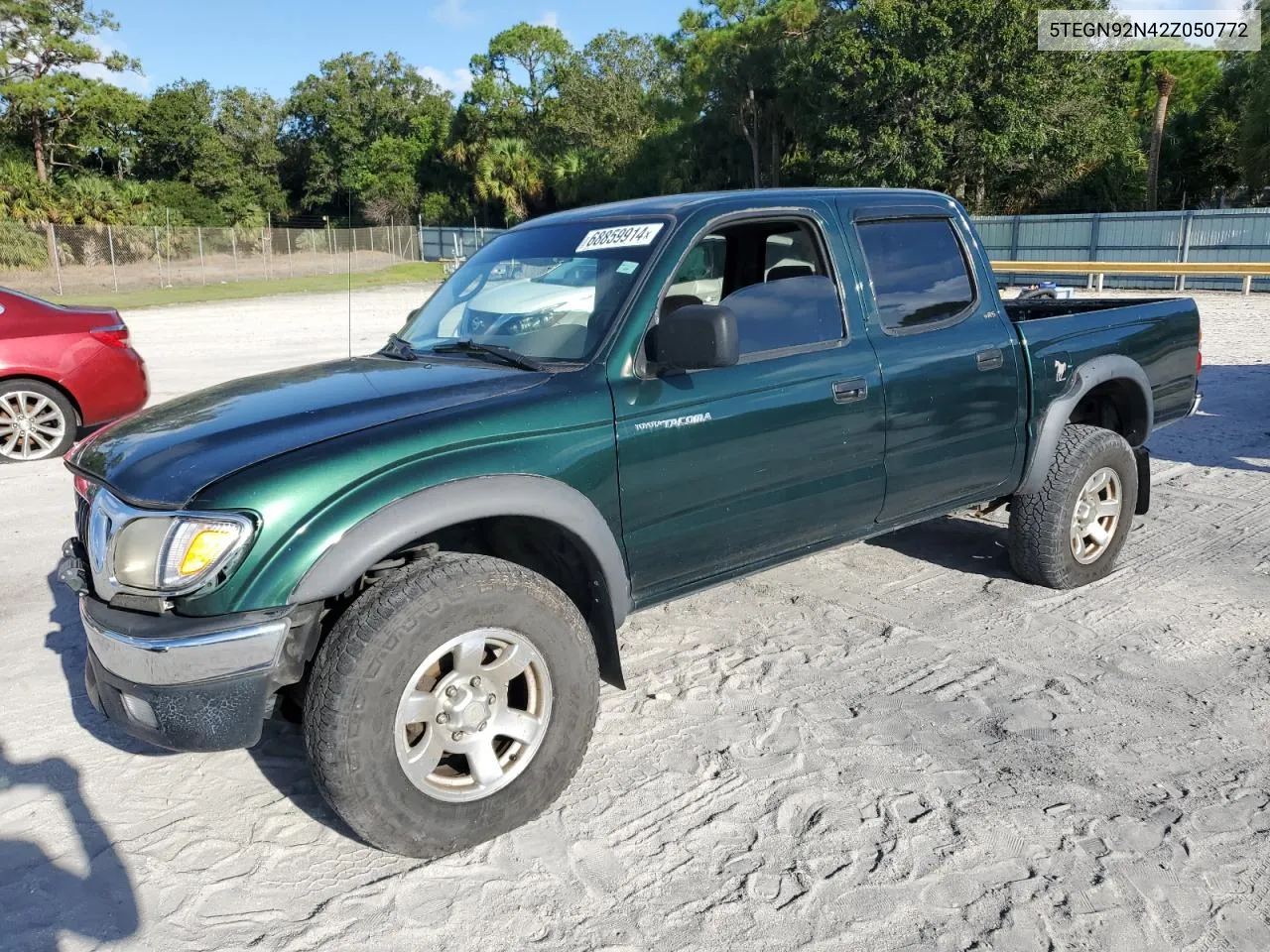 2002 Toyota Tacoma Double Cab Prerunner VIN: 5TEGN92N42Z050772 Lot: 68859914