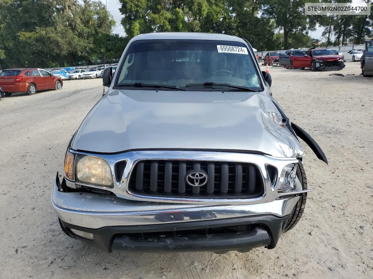 2002 Toyota Tacoma Double Cab Prerunner VIN: 5TEGM92N02Z044700 Lot: 69508724