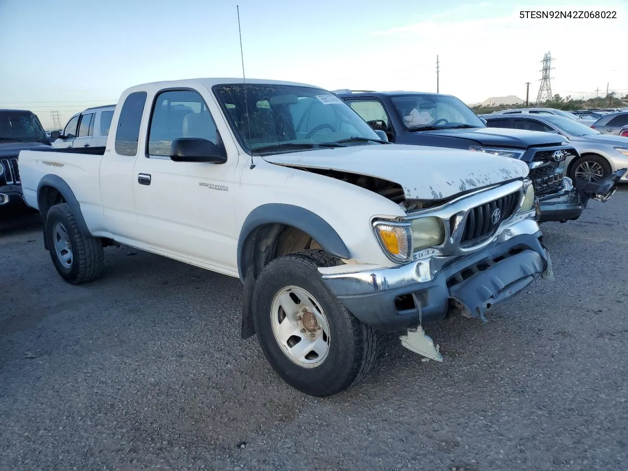 2002 Toyota Tacoma Xtracab Prerunner VIN: 5TESN92N42Z068022 Lot: 69513764