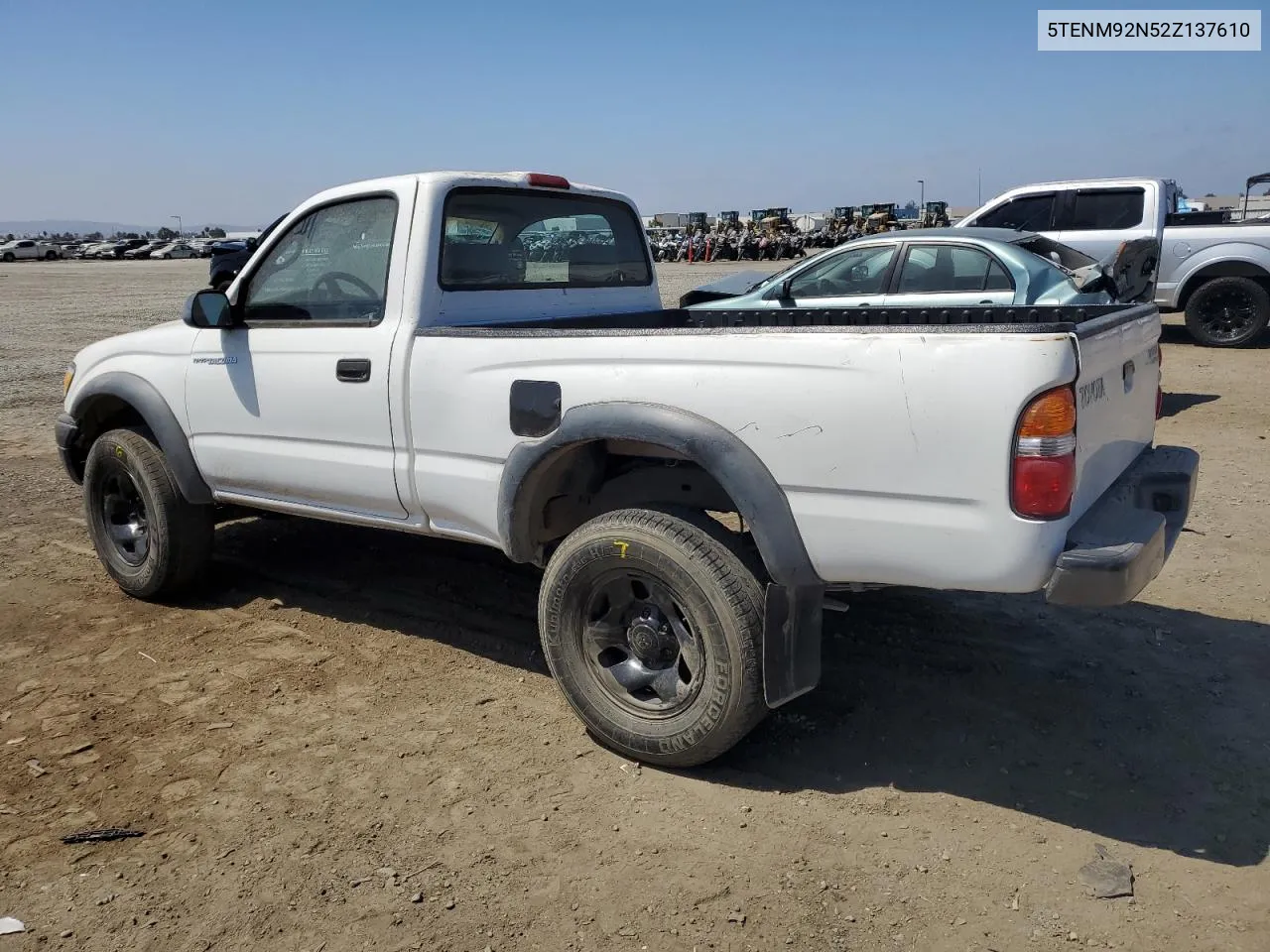 2002 Toyota Tacoma Prerunner VIN: 5TENM92N52Z137610 Lot: 69594014