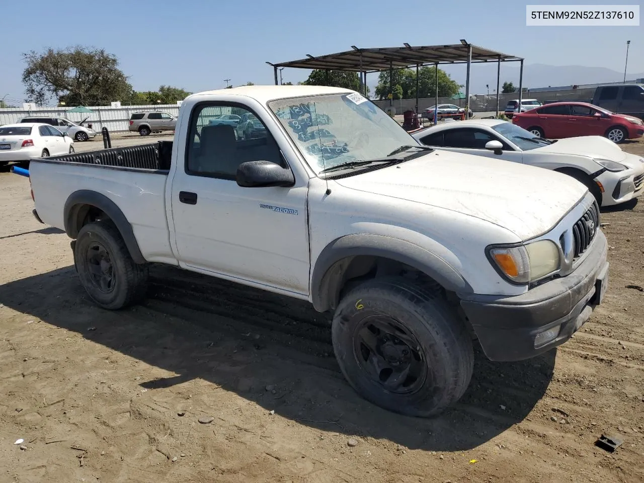 2002 Toyota Tacoma Prerunner VIN: 5TENM92N52Z137610 Lot: 69594014