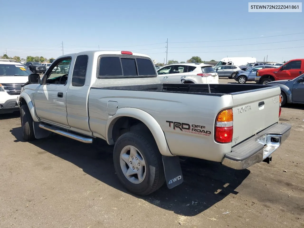 2002 Toyota Tacoma Xtracab VIN: 5TEWN72N22Z041861 Lot: 69705374