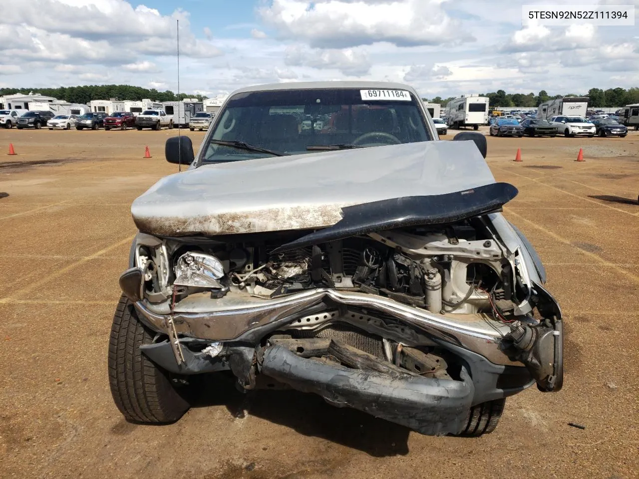 2002 Toyota Tacoma Xtracab Prerunner VIN: 5TESN92N52Z111394 Lot: 69711184