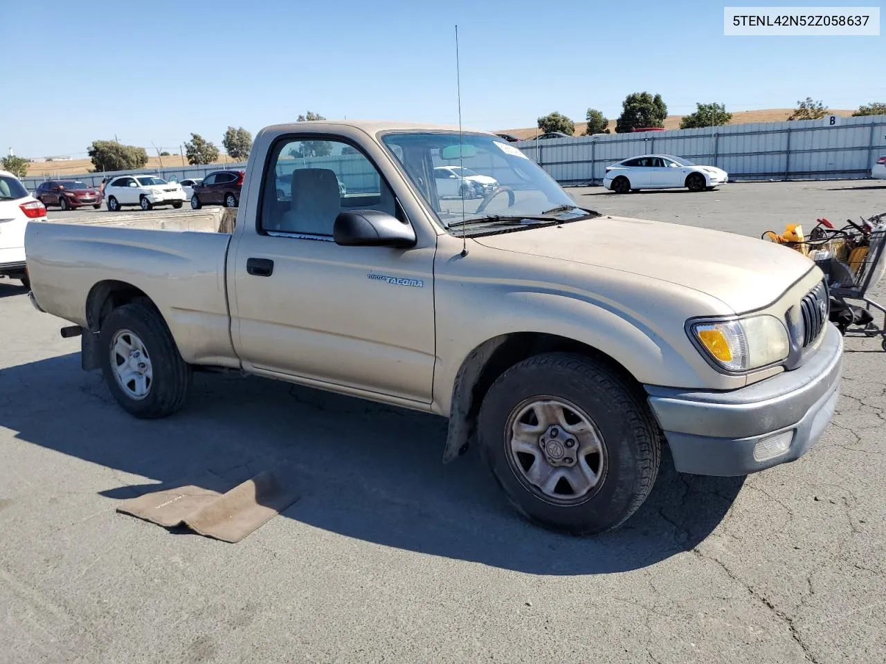 2002 Toyota Tacoma VIN: 5TENL42N52Z058637 Lot: 69861494