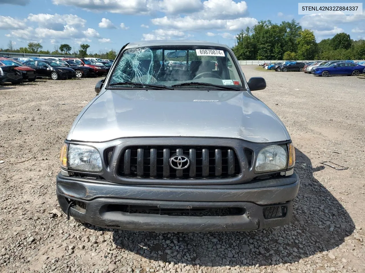 2002 Toyota Tacoma VIN: 5TENL42N32Z884337 Lot: 69870874