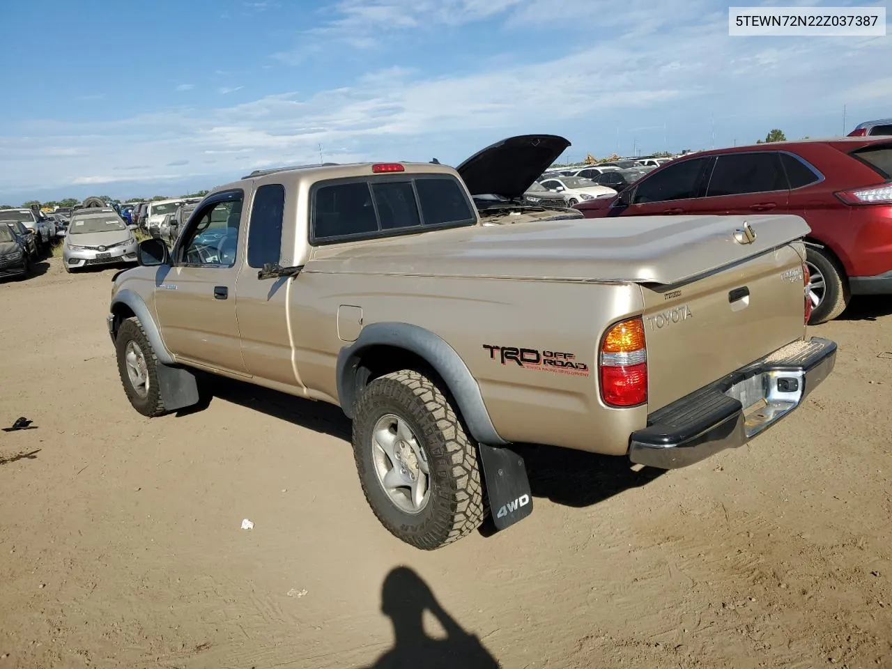 2002 Toyota Tacoma Xtracab VIN: 5TEWN72N22Z037387 Lot: 70256364