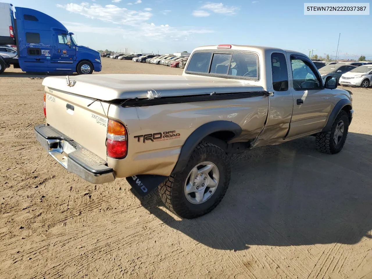 2002 Toyota Tacoma Xtracab VIN: 5TEWN72N22Z037387 Lot: 70256364