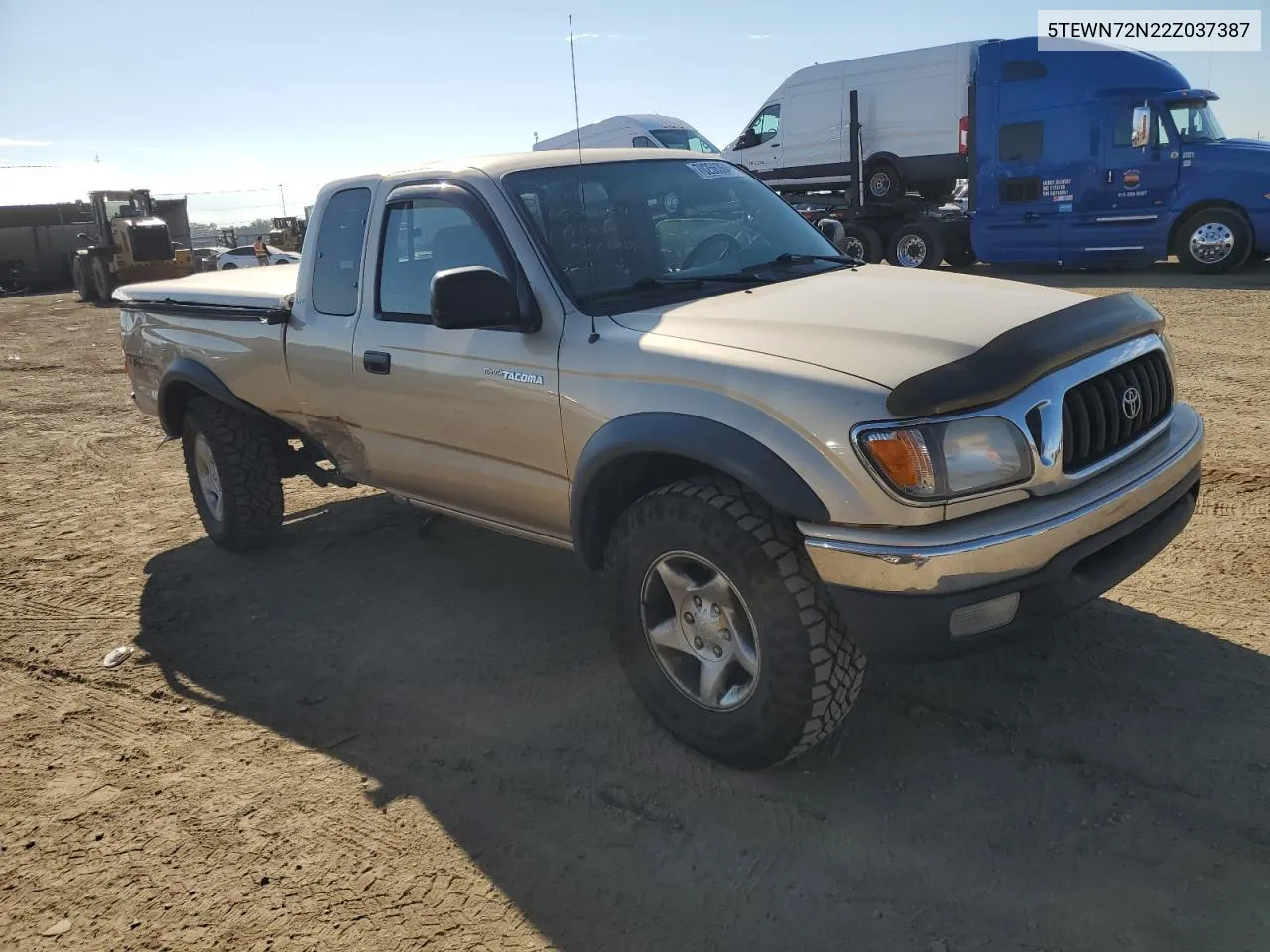 2002 Toyota Tacoma Xtracab VIN: 5TEWN72N22Z037387 Lot: 70256364