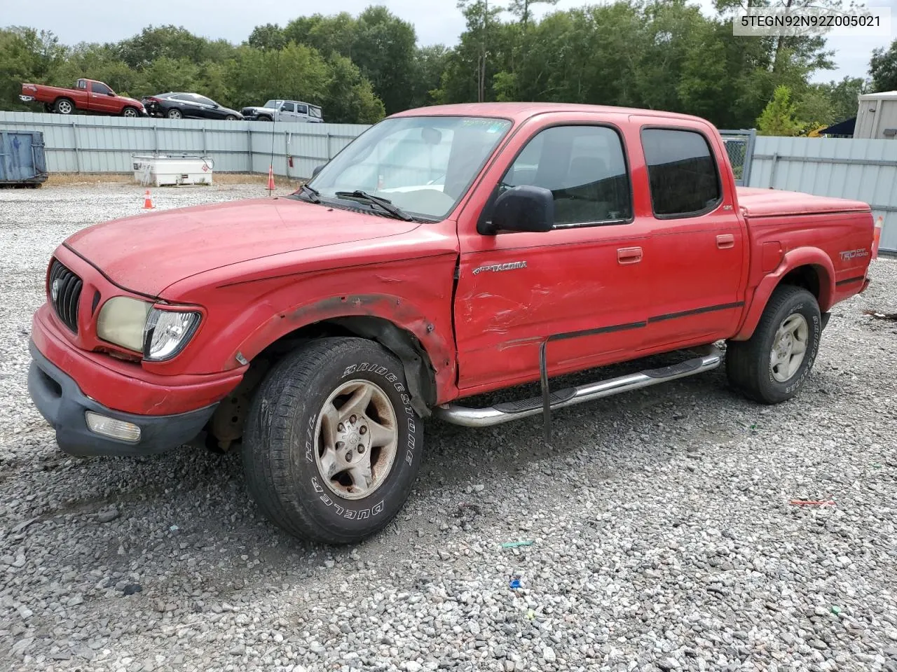 2002 Toyota Tacoma Double Cab Prerunner VIN: 5TEGN92N92Z005021 Lot: 70378384