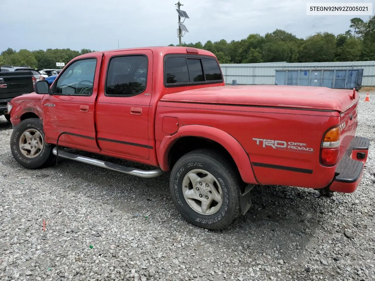 2002 Toyota Tacoma Double Cab Prerunner VIN: 5TEGN92N92Z005021 Lot: 70378384