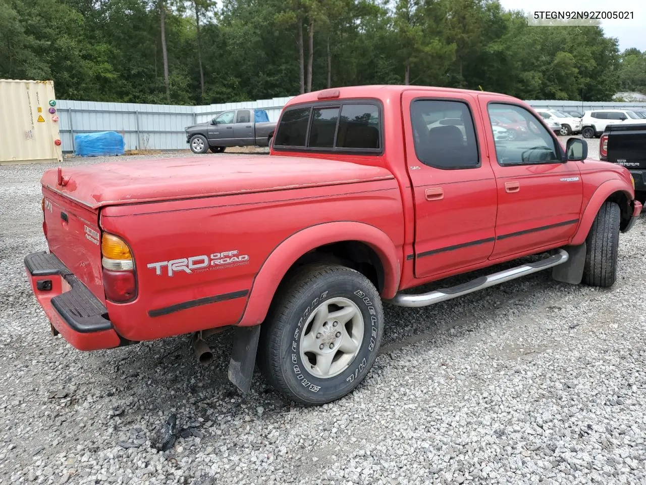 2002 Toyota Tacoma Double Cab Prerunner VIN: 5TEGN92N92Z005021 Lot: 70378384